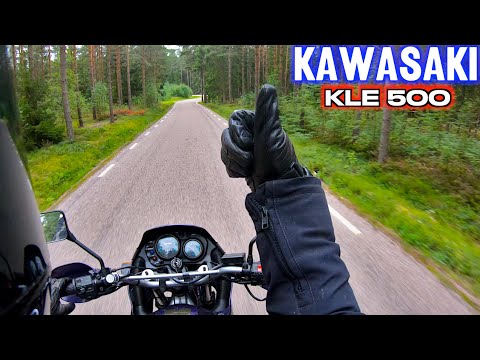 Видео: Тест-драйв Kawasaki KLE500 и его характеристики