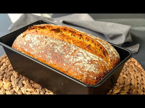 Видео: Хлеб без замеса! Всего 3 ингредиента! Самый простой способ испечь хлеб!