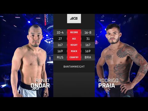Видео: Ренат Ондар vs. Родриго Прайа | Renat Ondar vs. Rodrigo Praia | ACA 157