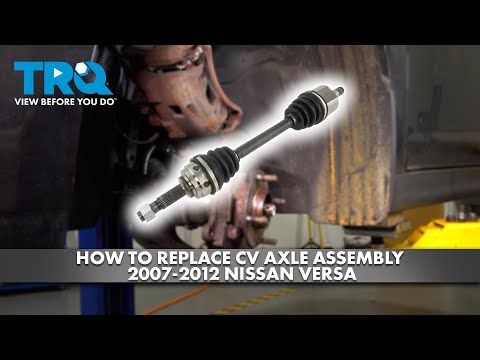 Видео: Как заменить левый приводной вал в сборе на Nissan Versa 2007-2012