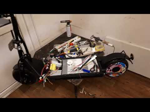 Видео: Полноприводный Электросамокат из гироскутера Часть 5/All-wheel drive Electric Scooter gyroscooter 5