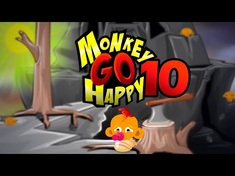 Видео: Игра "Счастливая Обезьянка 10" (Monkey GO Happy 10) - прохождение