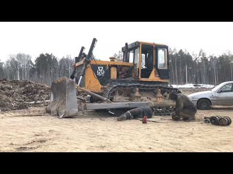 Видео: Меняем катки на ЧТЗ БМ-10. Что делать если не запускается бульдозер.Лайфхаки от Ванька.Снова я механ