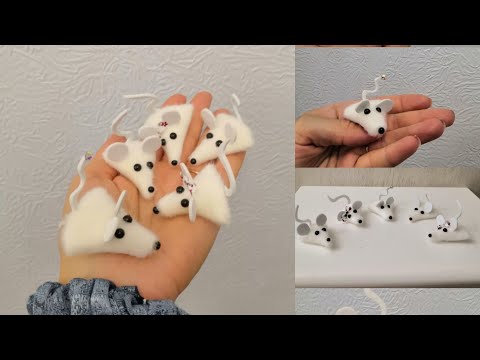 Видео: Очень просто! За 5 минут. Милая крыска. Символ 2020 года.