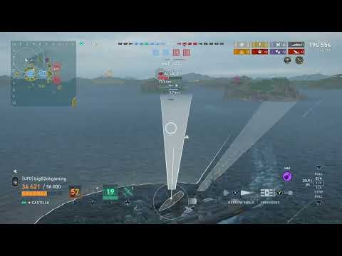 Видео: «Кастилья» полностью перезаряжается — World of Warships Legends