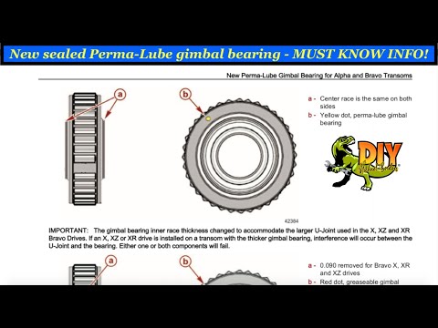Видео: Новый герметичный подшипник карданного вала Mercruiser — что вам нужно знать