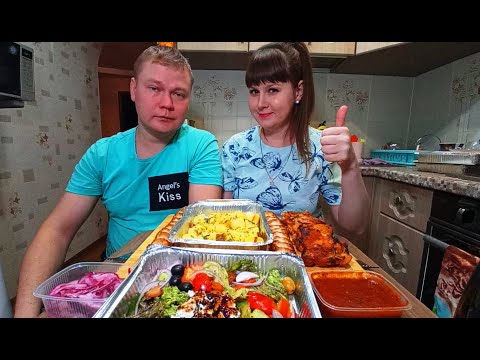 Видео: Рождественский мукбанг. Доставка от МясУгляс. Ромыч приболел.