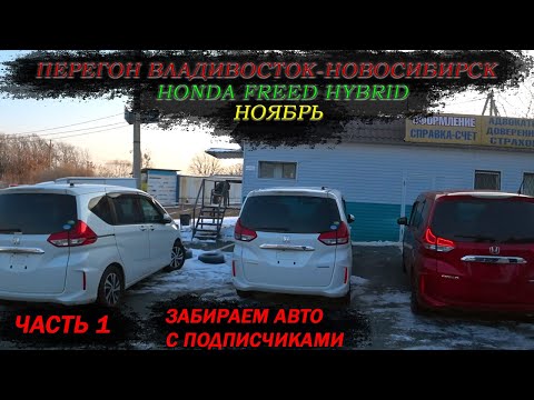 Видео: Honda Freed Hybrid/Перегон Владивосток-Новосибирск/Получаем авто с подписчиками/Часть 1