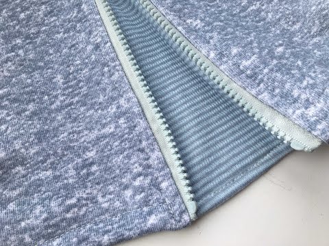 Видео: Как сделать оригинальную вставку на замке в трикотажном изделии. Швейный лайфхак