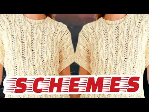 Видео: Схемы на улетные жилеты, вязание. Patterns for cool vests, knitting.