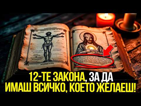 Видео: ОБЯСНЕНИЕ НА 12-ТЕ ЗАКОНА НА ВСЕЛЕНАТА, ЗА ДА ПОЛУЧИШ ЛЕСНО ТОВА, КОЕТО ЖЕЛАЕШ! (ОПИТАЙ ТОВА ДНЕС!)