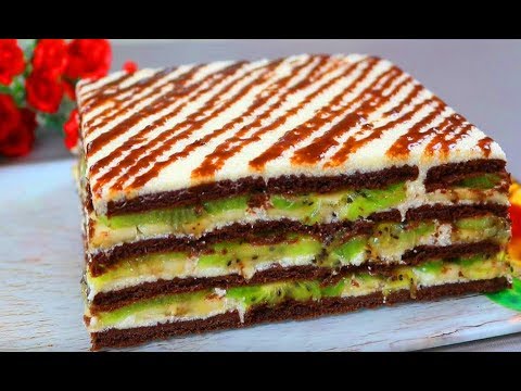 Видео: Торт Без Выпечки ! Мягкий, нежный, пропитанный