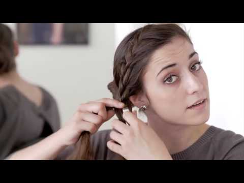 Видео: Французская коса-корона