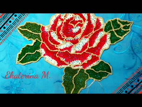 Видео: Розы. Вязание крючком бурдона без отрыва нити, для Ирландского кружева.