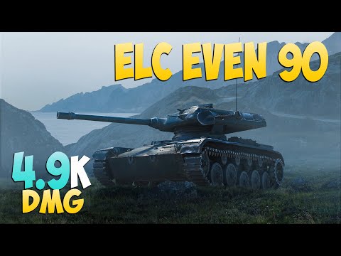 Видео: ELC EVEN 90 - 6 Kills 4.9K DMG - Маленькая опасность! - Мир Танков