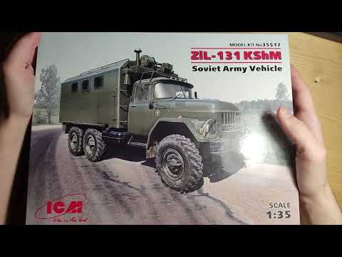 Видео: (Обзор на модель) ЗИЛ-131 КШМ арт. 35517 от "ICM"