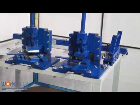 Видео: Вырубной пресс. Угловысечные станки для производства фасадных кассет и коробов