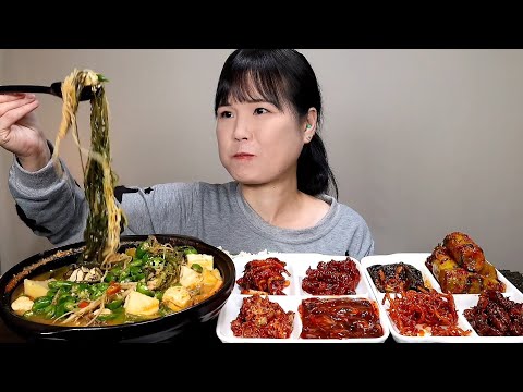 Видео: мукбанг, пряный, кимчи. АСМР.