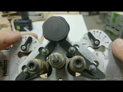 Видео: Присадочны шаблон для петель Hettich