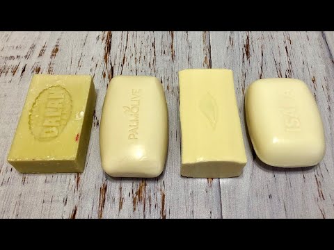 Видео: ASMR Soap/ cutting dry white soap/ резка сухого белого мыла