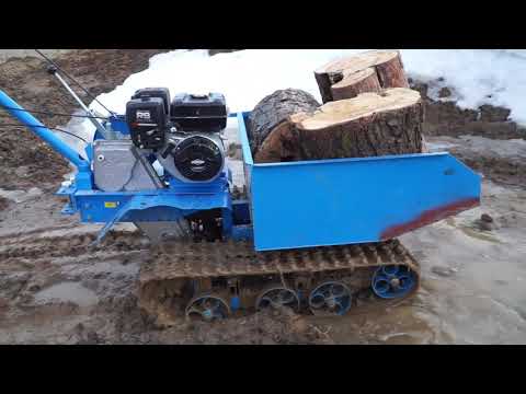 Видео: Гусеничная мототачка для мотоблока НЕВА.Тест новой ходовой.