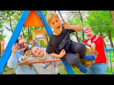 Видео: УСТРОИЛИ ОПАСНЫЕ ИГРЫ на КАЧЕЛЯХ!!