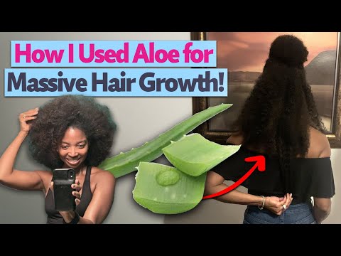 Видео: Как алоэ помогло отрастить более длинные и здоровые волосы в 58 лет! | Длинные натуральные волосы...