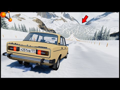Видео: СПУСК С ГОРЫ ЗИМОЙ! Как УДЕРЖАТЬ МАШИНУ? - BeamNg Drive