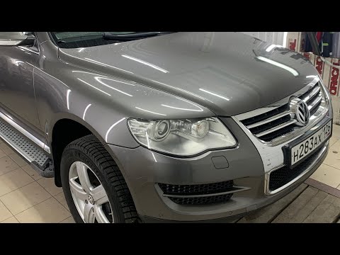 Видео: Volkswagen Tuareg установка bi led линз в адаптивные фары.