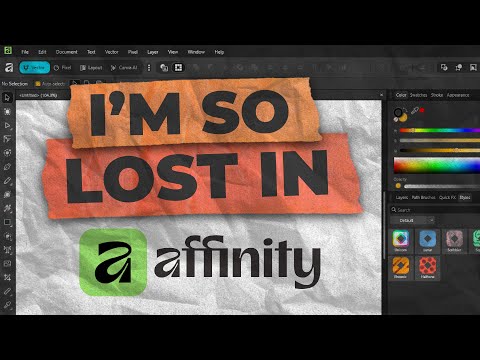 Видео: Пользователь Illustrator Pro впервые пробует Affinity!