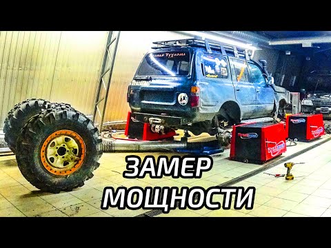 Видео: Судовой двигатель в Крузак. Замер мощности.