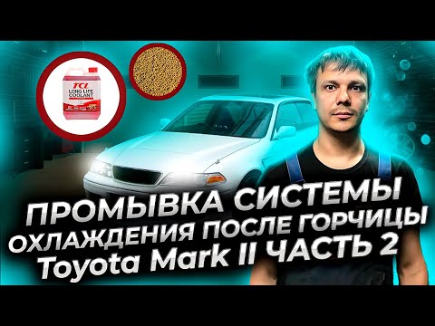 Видео: Промывка системы охлаждения двигателя Тойота Марк 2 после горчицы, часть 2