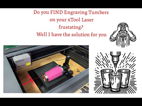 Видео: Поворотный аксессуар xTool RA2 Pro Экономит ваше время, деньги и нервы при гравировке стаканов!