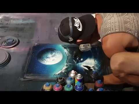 Видео: ГЕЛЕНДЖИК... Шикарная картина за двенадцать минут аэрозольными баллончиками... июнь 2019...