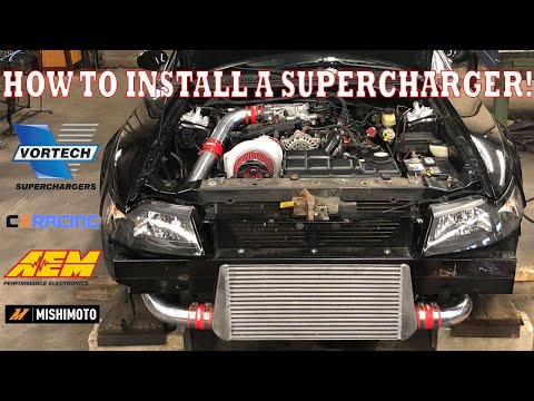 Видео: КАК УСТАНОВИТЬ НАГНЕТАТЕЛЕЙ VORTECH! (New Edge Mustang 99-04)