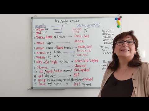 Видео: Английский язык. Мой pаспорядок дня.(My Daily Routine)