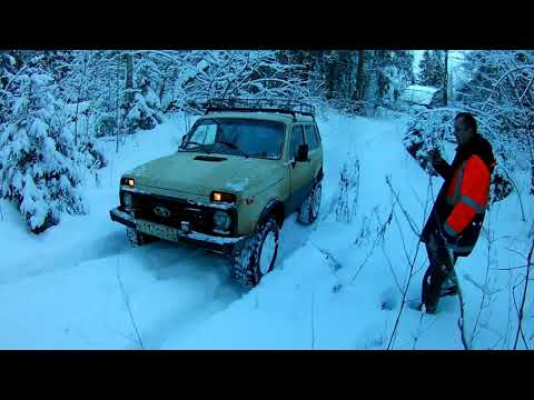 Видео: Нивы валят по снегу!!! Зимний Off road.