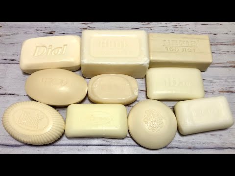 Видео: ASMR Soap/ cutting dry white soap/ резка белого сухого мыла