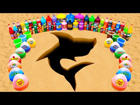 Видео: Как сделать гигантскую акулу из шариков Orbeez, больших шариков из газировки, Mountain Dew, Pepsi...