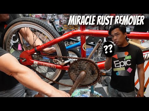 Видео: Владелец магазина утверждает, что у него есть полное руководство по устранению ржавчины на велоси...