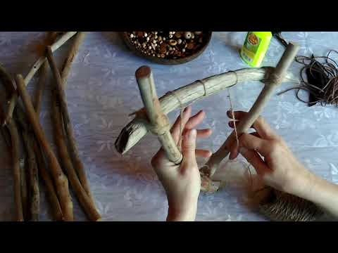 Видео: Плетение  интерьерная подвеска "Ловец снов"