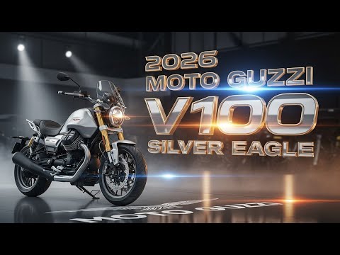 Видео: Специальная серия Moto Guzzi V100 Silver Eagle 2026 года — итальянская икона возвращается в сереб...
