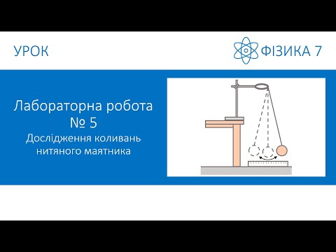 Видео: Лабораторна робота №5. Дослідження коливань нитяного маятника. Фізика 7 клас