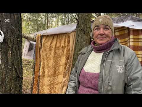 Видео: Лена жарит ДЫНЮ. Люди леса. Новый канал. Мусорщик.