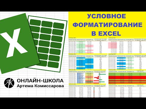 Видео: Условное форматирование в EXCEL