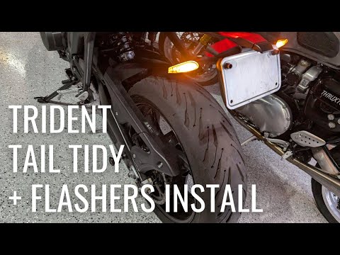 Видео: Установка Evotech Tail Tidy + Flashers - Triumph Trident 660