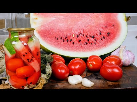 Видео: Самое ВКУСНОЕ АССОРТИ. Арбуз с ПОМИДОРАМИ на зиму, цыганка готовит.