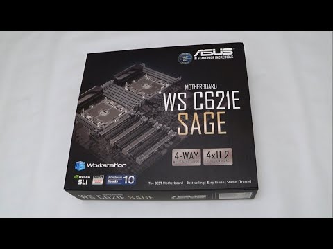 Видео: Распаковка и обзор материнской платы ASUS WS C621E SAGE LGA3647