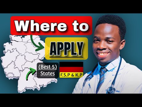 Видео: Пять лучших земель Германии для иностранных врачей (упрощенное руководство по подаче заявлений F....