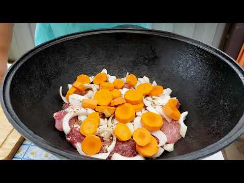 Видео: БАСМА В КАЗАНЕ! Классический узбекский рецепт!